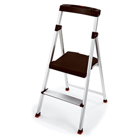 Dendesigns 2 Step Lightweight Aluminum Step Stool with Project Top DE30527